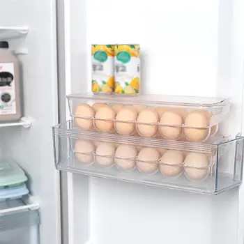 1/2stk 12 Æg Skuffe Tykkere Transparent Plastik Æg, Storage Container Æg Holder til Hjem, Køkken, Køleskab Æg Skarpere