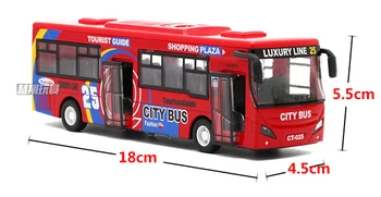 1:32 legering bil model høje simulering city bus metal diecasts legetøjsbiler trække sig tilbage blottere musikalske gratis fragt