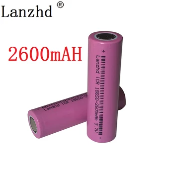1-8STK 18650 batteri 3,7 V lithium-2600mah-batterier ICR18650 li-ion batteri til samsung lommelygte batterier li-ion