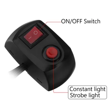 1 sæt Bilen Strobe lys Arbejde lys Bar On/Off Switch for HID og LED-Pærer Nødsituation stroboskoplys Skifte