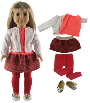 1 Sæt Smukke Casual Wear Tøj 18 tommer Dukke Tøj til 18 tommer American Doll Mange Stil for Valg B32