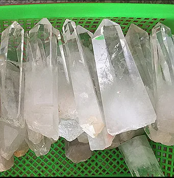 1000g 1pc Brasilien naturlig kvarts krystal hvid krystal stort indre ende magic wand, hård sex bunden