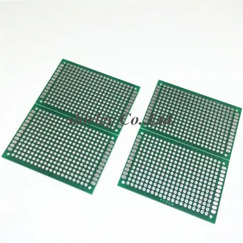 100pcs 4x6 cm PROTOTYPE PCB 4*6-panel dobbelt belægning/tinning PCB Universal Bord Dobbeltsidet PCB 2,54 MM bord 4*6