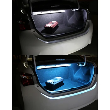 10stk Hvid Canbus led Bil interiør lys Kit til 2018 2019 2020 Hyundai Accent led-Dome Kuffert Forfængelighed Spejl Nummerplade Lygte
