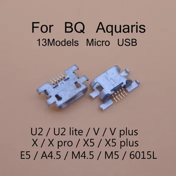 10stk Magt Opladning Port Udskiftning Mini-Micro-USB-Stik Stik Til BQ Akvarier U2 U2-lite V V plus X X PRO