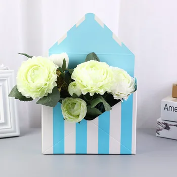 10STK Mini-konvolut type boks kreative koreanske buket blomster i hånden foldet gaveæske Valentine ' s Day flower box