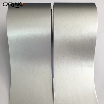 10x500cm Metallisk Sølv Børstet Metal Wrap Kast med Air-Release-Bobler Frie DIY Styling Bil Indpakning Klistermærker