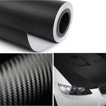 1270mmx300mm 3D-3M Auto Carbon Fiber Vinyl Film Carbon Bil Wrap Ark Rulle Film, Papir Motorcykel Bil Klistermærker Decal Bil Styling
