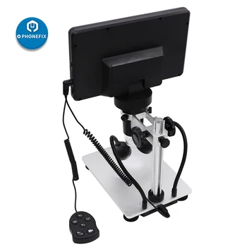 12MP DM9 HD 7-Tommer Skærm 1200X Digital Mikroskop Industrielle Lup med Wire Kontrol for Telefonen PCB Lodning Inspektion