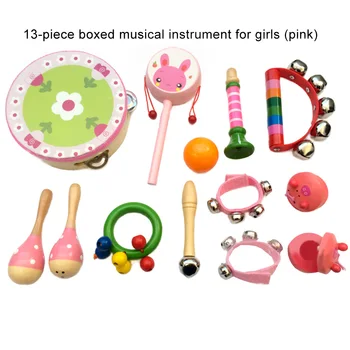13Pcs/Set Buksetrold Barn Multifunktionelle Praktiske Praktisk Attraktive Musikalske Percussion-Instrument undervisningsmateriale Pædagogisk Legetøj
