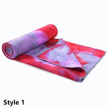 183*63cm skridsikker yogamåtte Cover Trykt Fitness Håndklæde for Udendørs Sport Travel Motion