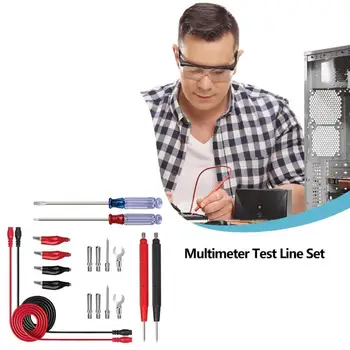18pcs Multifunktionelle Multimeter Test Linje, der er med Skruetrækkere Universal Probe Test Fører til Digital Multimeter Tester