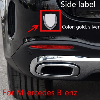 1STK Bil Tilbehør Dekoration Side label Til Mercedes Benz AMG A C E B R Klasse W203 W205 W204 W212 W211 W213 W210 klistermærker