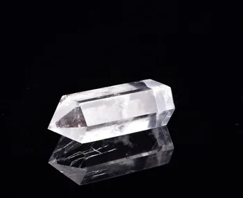 1stk Naturlige Rock Klar Quartz Krystal Punkt Sten Wand Helbredende Mineral Prøve