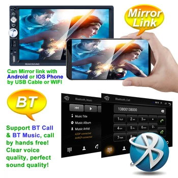 2 Din Bil Radio Multimedia Android 8.1 Video Player 7 Inch Universal Auto Stereo GPS-Navigation Bil Mp5 GPS-Afspiller