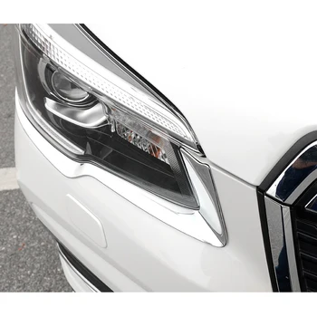 2 Stk Front Head Light Øjenbryn Dække Lampe For Subaru Forester SK 2019 Chrow Bil Tilbehør Forlygte Dekoration Trim