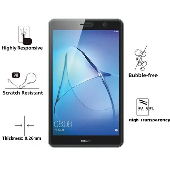 2 X GLAS Hærdet Glas Til Huawei MediaPad T3 7 3G BG2-U01 7 tommer Tablet Beskyttende BG2 U01 U03 7 tommer Vagt