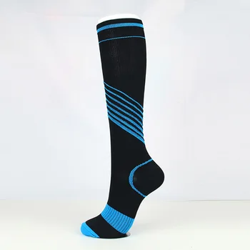 20-30 mmHg kompressionsstrømper mans stribet Kreative Fast Tryk Omsætning Ortopædisk Støtte Strømper Athletic kjole sokker