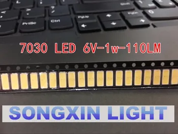 200pcs FOR LG Innotek LED bagbelyst LED 1W 7030 6V kold hvid TV-Program smd 7030 led kold hvid 100-110lm 7.0*3.0*0.8 mm