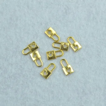 200pcs metal charms guld farve kærlighed lås vedhæng smykker resultater og komponenter passer Halskæder og armbånd, hvilket gør Z142109