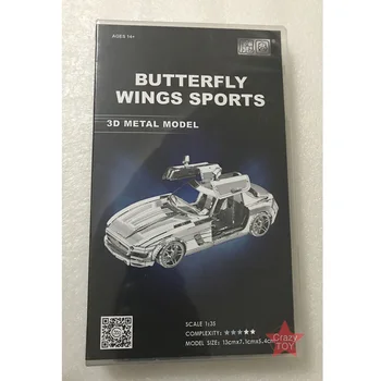 2018 3D Metal Nano Puslespil Sommerfugl Vinger Sport Bilen Samle Model Kits I22219 DIY 3D Laser Cut Puslespil Legetøj