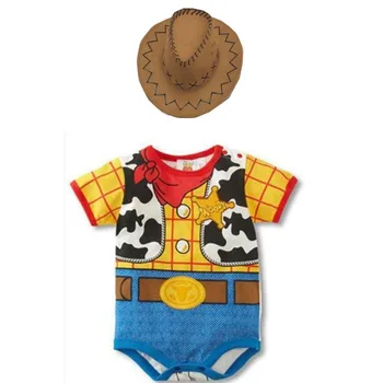 2019 Halloween Fest Cosplay Cowboyen Woody Kostume Med Hat Til Dreng