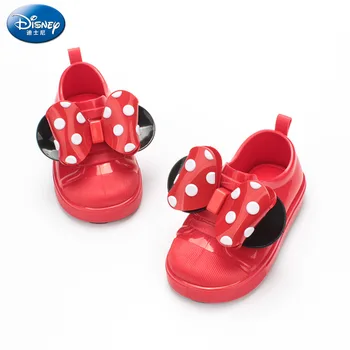 2019 nye sommer Disney børns sandaler piger blomster bue fladskærms casual sko solid farve baby sko