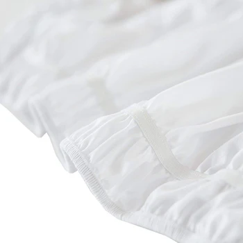 2020 Bed Nederdel, Hvid Wrap Omkring Elastisk Bed Shirts Uden Seng Overflade Twin /Fuld/ Queen/ King Size 38cm Højde Home Hotel Bruge