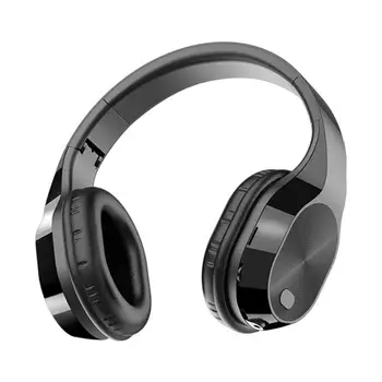 2020 Hot T5 Trådløse Sport Bluetooth 5.0 Hovedtelefoner Sammenklappelig Hoved-monteret Stereo HIFI Støj Drop Hovedtelefoner Headset Med Mic
