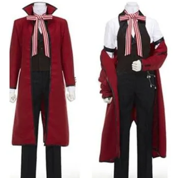 2020 Kuroshitsuji Black Butler Shinigami Grell Sutcliff Cosplay Kostume I Høj Kvalitet Tilpasset Uniform