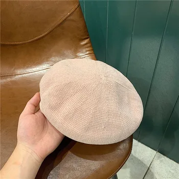 2020 Mode Nye År Vinter Hat koreanske Strikkede Hat Efteråret Chenille Stof Solid Dame Beret Kvinders Hat Fritid Maler Hat