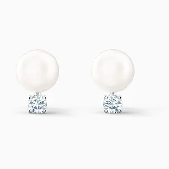 2020 Mode Nye Øreringe SWA Perle Øreringe Elegante Klassiske Runde Smykker, Krystal Perle Pige Mode Smykker, den Bedste Gave