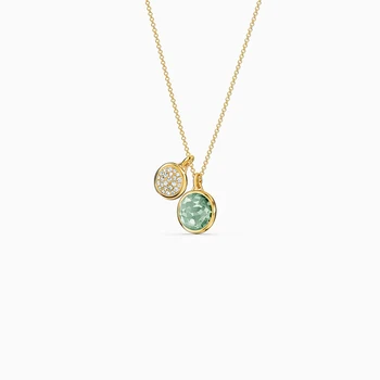 2020 Mode Smykker SWA Nye TAHLIA Halskæde Guld Charmerende Runde Krystal Dekoration Kvindelige Romantiske Luksus Smykker Gave