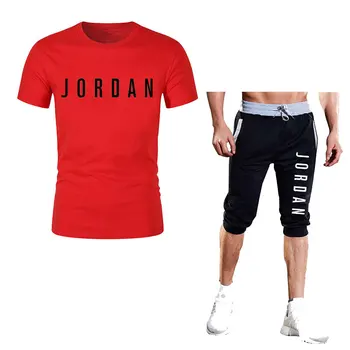 2020 mænds afslappet jakkesæt mode udskrivning Jordan 2 delt sæt fitness træning, sports trop mandlige sportstøj træningsdragt, casual sport