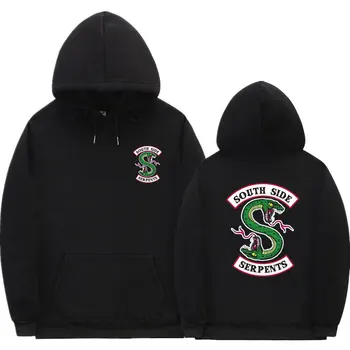 2020 New South Side Slanger Hoodie Sweatshirt Hip hop Streetwear Efterår Forår Hættetrøjer Mænd mode Riverdale hoodie størrelse S-3XL
