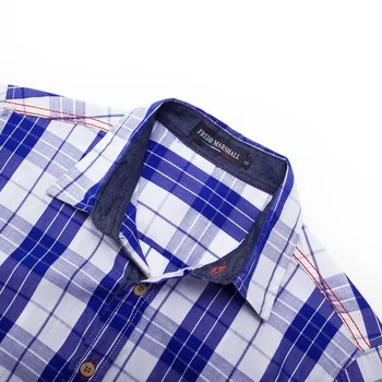 2020 Nye Efterår og Vinter Casual Mænds Klassiske Plaid Shirt langærmet Shirt til Mænd Tøj i Overstørrelse Collared Skjorte Mænd Shirts