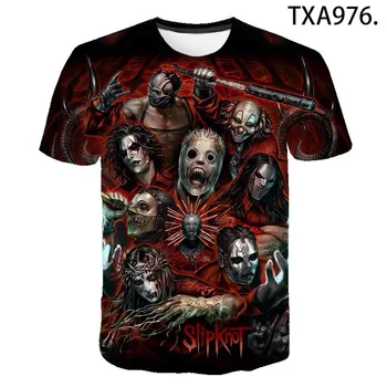 2020 Nye Sommer Slipknot 3D Printet T-shirt til Mænd, Kvinder, Børn, Cool Tee Toppe Mandlige Streetwear, Cool T-Shirt Dreng pige Børn