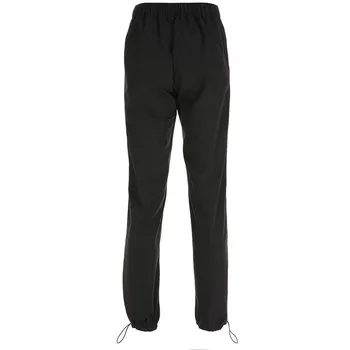 2021 NYE Mode Broderi Cargo Bukser For Kvinder med Høj Talje Bukser Lomme-Knappen Lynlås Streetwear Almindelige Bukser