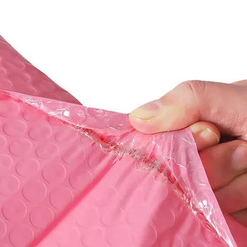 25pcs Pink polymailer konvolutter Selv Tætning mail boble afsendere shippping tasker for små virksomheder leverer konvolut hurtigt skib