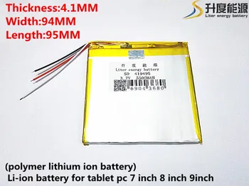 3,7 V,5500mAH 3(polymer lithium-ion-batteri) Li-ion batteri til tablet-pc ' en 7 tommer 8 tommer 9inch 419495 Gratis Fragt