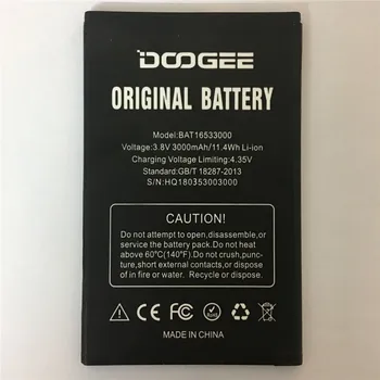3.8 V 3000mAh DOOGEE X9 pro BAT16533000 Batteri Til DOOGEE 5.5 tommer X9 pro Batería Batterij Batterier til Mobiltelefoner