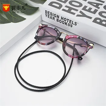 3 Farver, Enkle Stil Koskind Læder-Brillerne Reb Mode-Twist Briller Kæde, Non-slip Remmen Hals Indehaveren Solbriller Nøglesnore