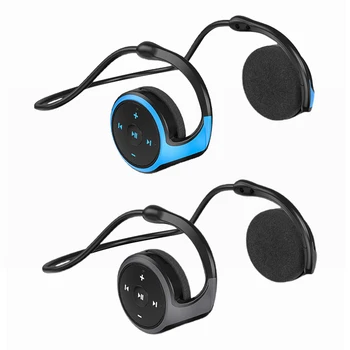 3 i 1 Bluetooth-5.0 Hals-Monteret Headset MP3-Afspiller, FM-Radio, TF Card Support Vandtæt Musik, Sport Hovedtelefoner Med Mikrofon