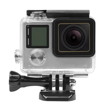 30M Vandtætte etui til GoPro Hero 4 3+ Sort Sølv Action Kamera med Beslag Beskyttende Boliger til Go Pro 4 Tilbehør