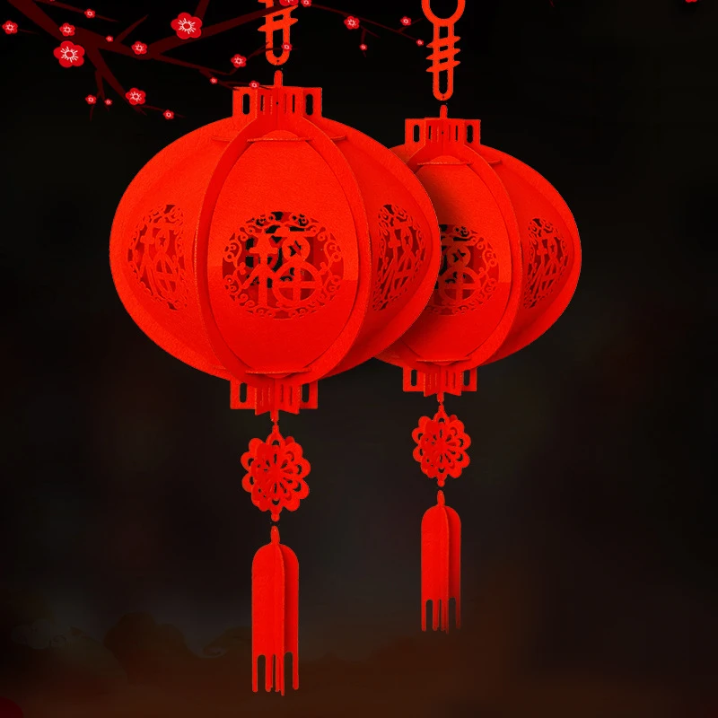 88cm lykke rødt lanterner, kinesiske nytår foråret festival party home decor kunsthåndværk 2021 - Event & \ www.jl-energy.dk