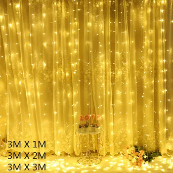 3m LED String Lys Jul Fjernbetjening USB-Fairy Lights Garland Udendørs Hjem til bryllupsfest Gardin Have Dekoration