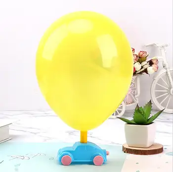 3Pcs Bærbare DIY Ballon Bil Sjovt Legetøj, som Børn videnskabeligt Eksperiment, undervisningsudstyr Ballon Rekyl Bil Kids Legetøj