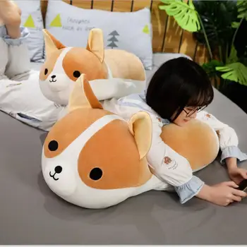 45/70/90CM Stor kawaii Shiba Inu Hunde Plys Legetøj Pude med Fyld Bløde Dyr Pude til Børn Piger Sovende Dukke