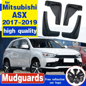 4stk Bil Foran Bag Splash Vagter Mudder, Klapper, Skærme, Fender Flares til Mitsubishi ASX 2017 2018 2019