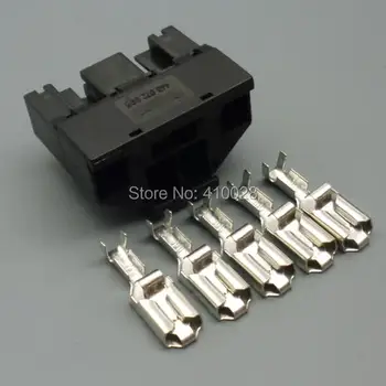 5/30/100sets 5pin 5p 6.3 mm auto-wire kabel-adapter stik 443 972 995 443972995
